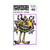 KookY Eyed Rainbow Freddy Sticky Stamp