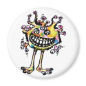 Kooky Eyed Rainbow MaN "Freddy" magnets by 3DMOONMAN Kooky Eyed Rainbow MaN "Freddy" magnets