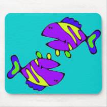Kooky Pisces mousepads by clarachandler Kooky Pisces mousepads