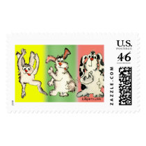 Kooky Rabbits Custom Postage Stamps by zooogle Kooky Rabbits Custom Postage Stamps