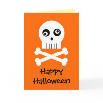 Kooky Skull And Bones Halloween Card