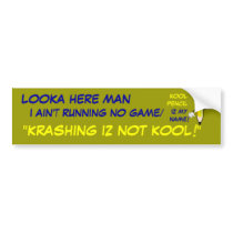 KOOL PENCIL Bumper Sticker bumper stickers