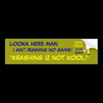 KOOL PENCIL Bumper Sticker bumper stickers