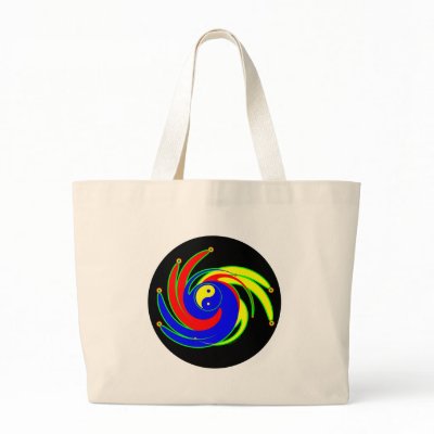 Kopapelli Yin-Yang Abstract Bag by Sonia_Jensen