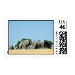 Kopjes on the Serengeti Postage Stamp