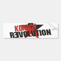 Korach Revolution Bumper Stickers