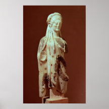 Kore figure, c.510 BC Posters