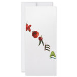 Korea Chili Peppers Personalized Rack Card