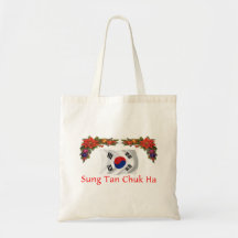 Korea Christmas Canvas Bag