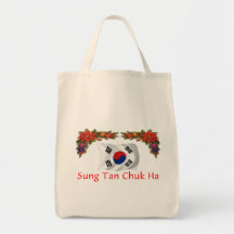 Korea Christmas Canvas Bags