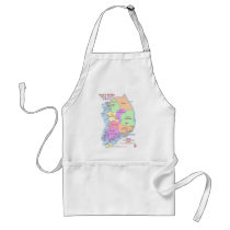 Korea Map Apron
