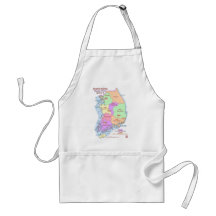 Korea Map Apron
