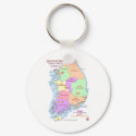 Korea Map Keychain