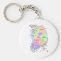 Korea Map Keychain