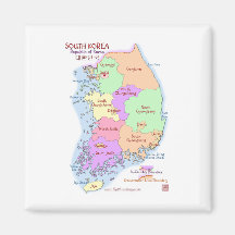 Korea Map Magnet