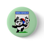 This adorable little panda is too cute! He's featured in front of a large flag from Korea and ready to play football and score some goals. This cute design is perfect for football players and soccer fans! You can totally customize this gift! Change the color, move the design around, add your own text or images -- make it your own!