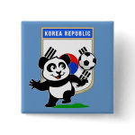 This adorable little panda is too cute! He's featured in front of a large flag from Korea and ready to play football and score some goals. This cute design is perfect for football players and soccer fans! You can totally customize this gift! Change the color, move the design around, add your own text or images -- make it your own!
