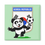 This adorable little panda is too cute! He's featured in front of a large flag from Korea and ready to play football and score some goals. This cute design is perfect for football players and soccer fans! You can totally customize this gift! Change the color, move the design around, add your own text or images -- make it your own!