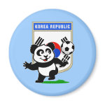 This adorable little panda is too cute! He's featured in front of a large flag from Korea and ready to play football and score some goals. This cute design is perfect for football players and soccer fans! You can totally customize this gift! Change the color, move the design around, add your own text or images -- make it your own!