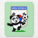 This adorable little panda is too cute! He's featured in front of a large flag from Korea and ready to play football and score some goals. This cute design is perfect for football players and soccer fans! You can totally customize this gift! Change the color, move the design around, add your own text or images -- make it your own!