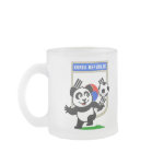 This adorable little panda is too cute! He's featured in front of a large flag from Korea and ready to play football and score some goals. This cute design is perfect for football players and soccer fans! You can totally customize this gift! Change the color, move the design around, add your own text or images -- make it your own!