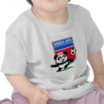 This adorable little panda is too cute! He's featured in front of a large flag from Korea and ready to play football and score some goals. This cute design is perfect for football players and soccer fans! You can totally customize this gift! Change the color, move the design around, add your own text or images -- make it your own!
