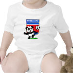 This adorable little panda is too cute! He's featured in front of a large flag from Korea and ready to play football and score some goals. This cute design is perfect for football players and soccer fans! You can totally customize this gift! Change the color, move the design around, add your own text or images -- make it your own!