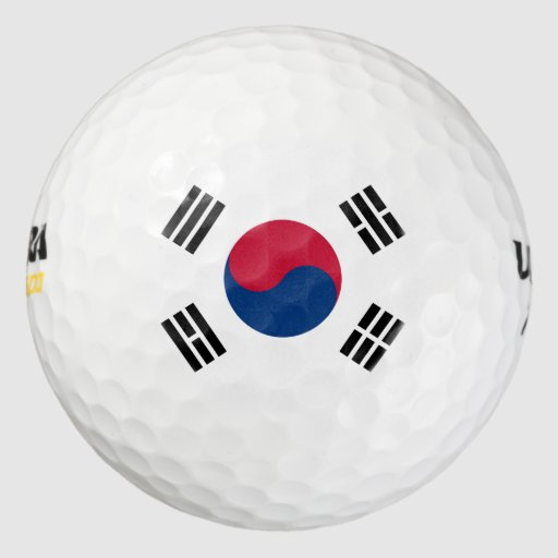 korea south golf balls Zazzle
