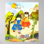 Korean Baby's First Birthday Poster posters