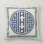Korean Blue and White Pillow