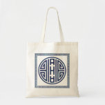 Korean Blue and White Tote Tote Bag