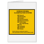 Korean Decimal System Greeting Card