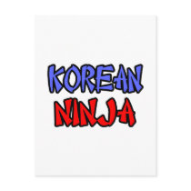 Korean Ninja postcards