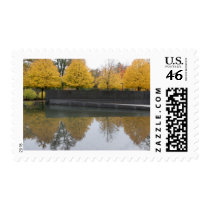 Korean War Memorial in Fall postage