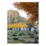 Korean War Memorial veterans Post Cards