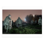 Korean War Memorial Washington Monument night Postcards
