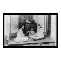 Korean Women Stick Ironing 1910 posters by lc_vintagephotos Korean Women Stick Ironing 1910 posters