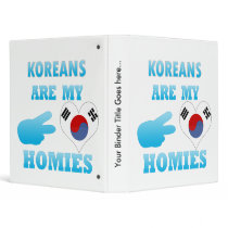 Koreans are my Homies Binders