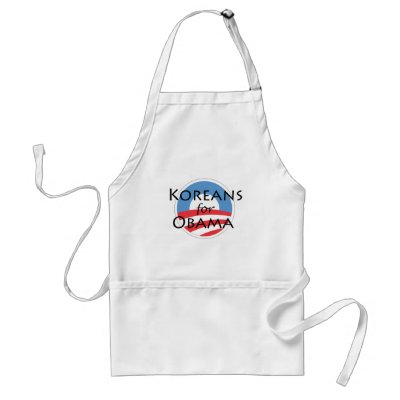 Koreans for Obama Apron by smallhandsdesigns