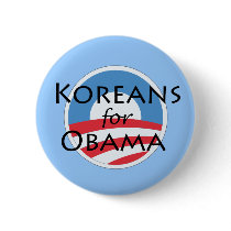 Koreans for Obama buttons