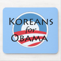 Koreans for Obama mousepads