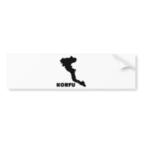 korfu corfu greek island bumper sticker