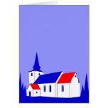 Korning Kirke - The Church in Korning Greeting Card