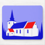 Korning Kirke - The Church in Korning Mouse Pad