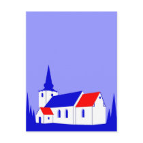 Korning Kirke - The Church in Korning postcards