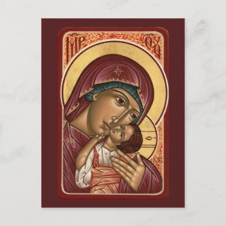 Korsun Mother of God Prayer Card postcard