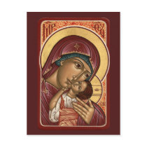 Korsun Mother of God Prayer Card postcards