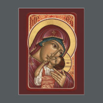 Korsun Mother of God Prayer Card postcards
