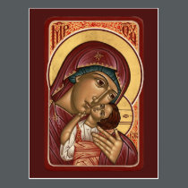 Korsun Mother of God Prayer Card postcards