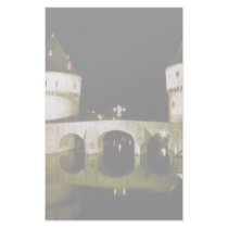 Kortrijk Bridge at night, Belgium Stationery Design